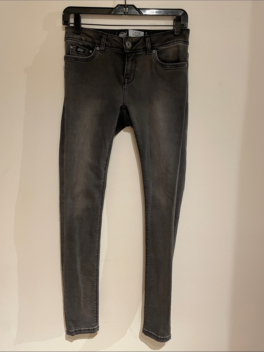 Superdry Women's Washed Black Skinny Jeans